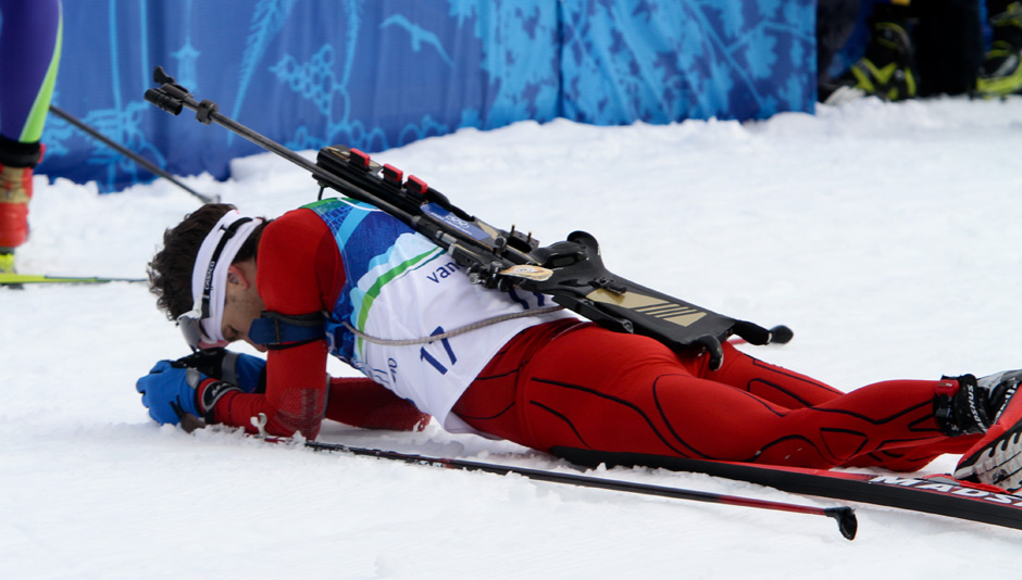 Ferry Navigates Tough Biathlon Field, Claims Gold