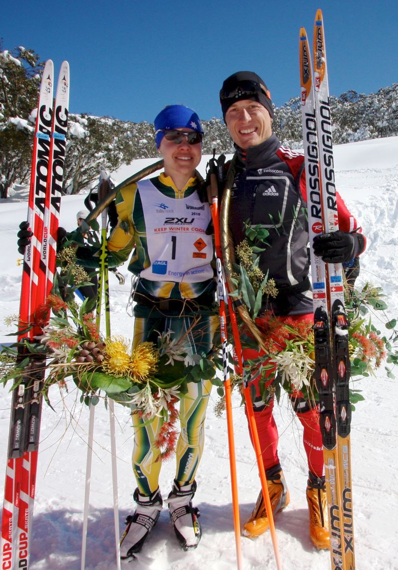 Bottomley and Leccardi Win 2010 Kangaroo Hoppet at Falls Creek