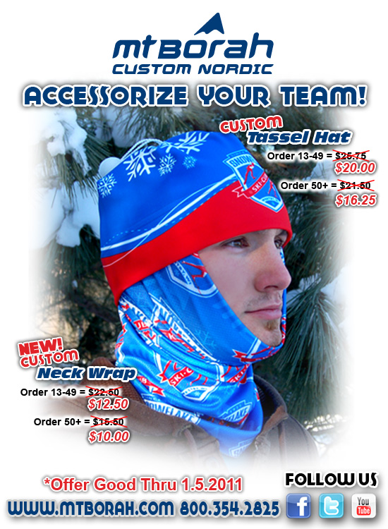 Mt Borah Offers Custom Tassle Hat and Neck Wrap Special