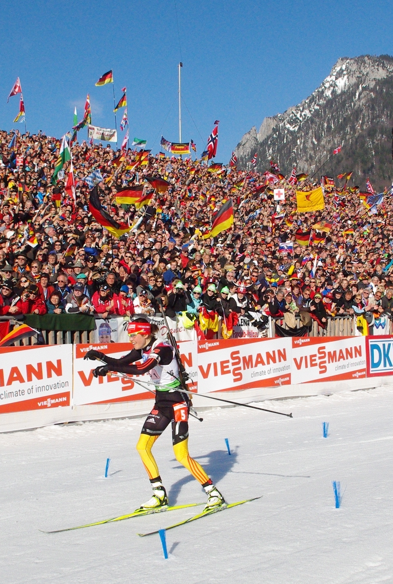 German Women Take Gold in World Championships Relay, Giving Thousands of Vocal Spectators What They Asked For