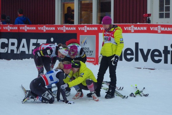 Historic U.S. Performance, Built on Teamwork and Guts, Draws Admirers in Ski World