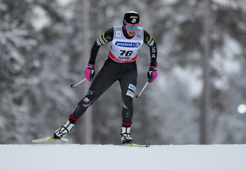 Randall Keeps Climbing, Second to Bjørgen in Kuusamo 5k