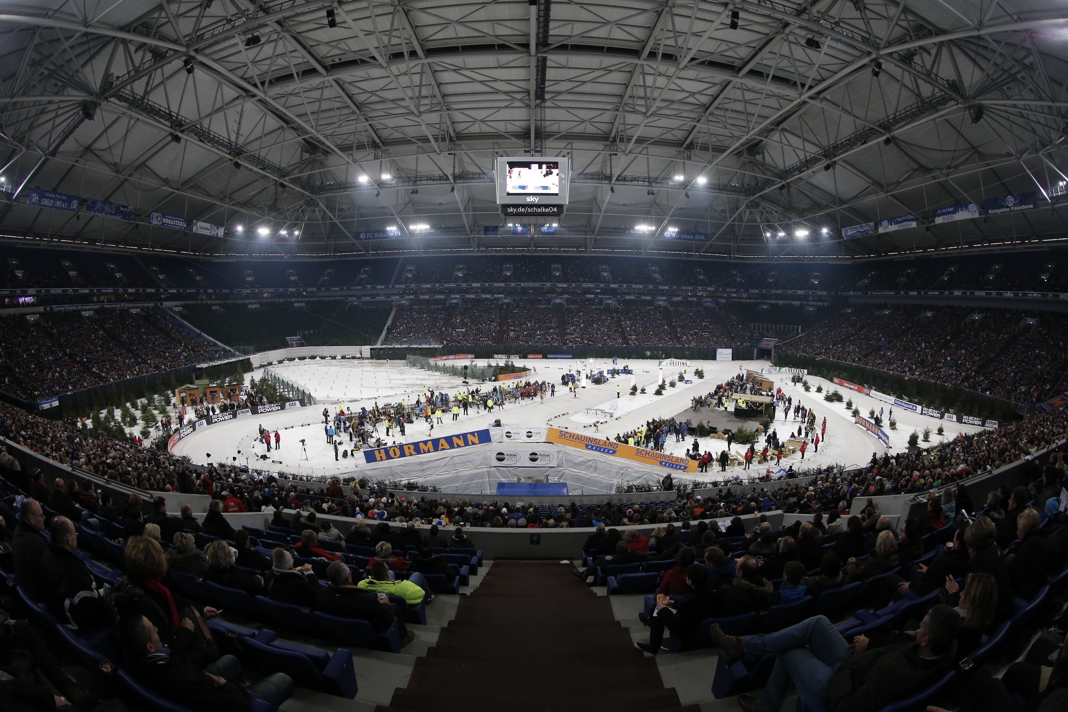 Who Needs Weather? 40,000 Germans Fill Soccer Stadium as Dahlmeier and Graf Win Biathlon Competition