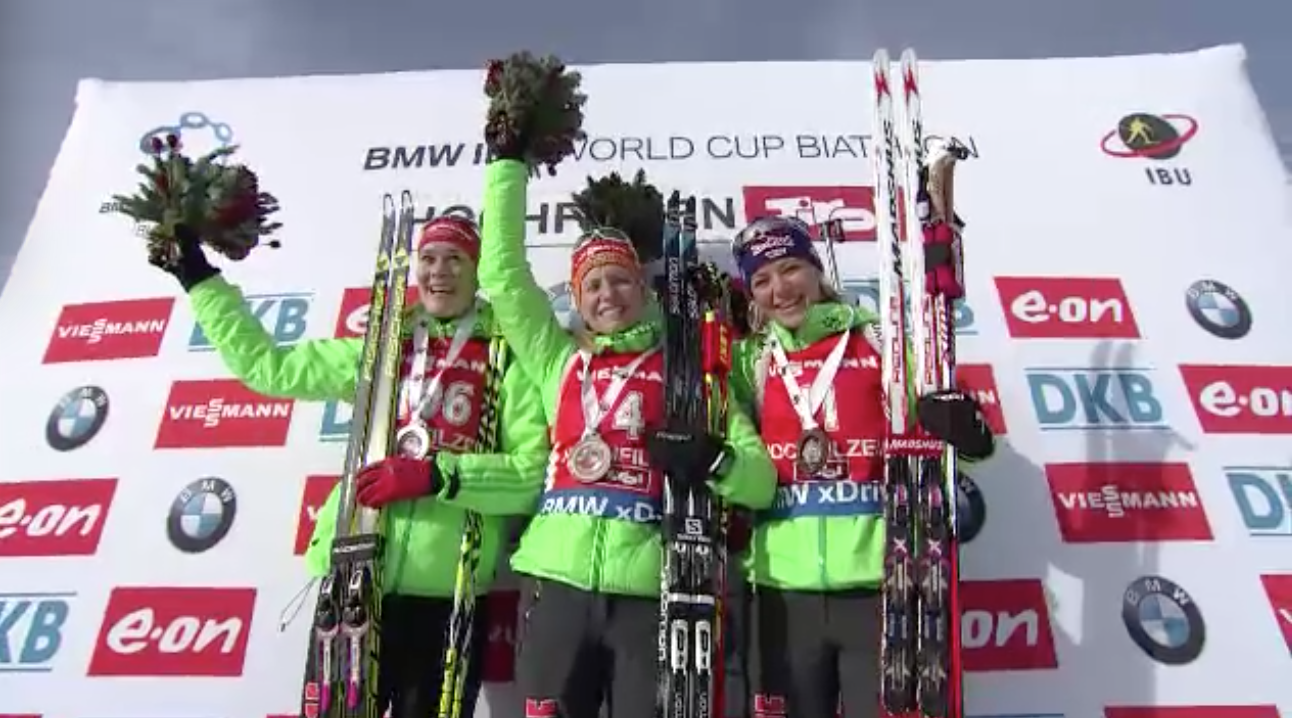 Germany’s Back: Women Sweep Podium in Hochfilzen Biathlon Sprint