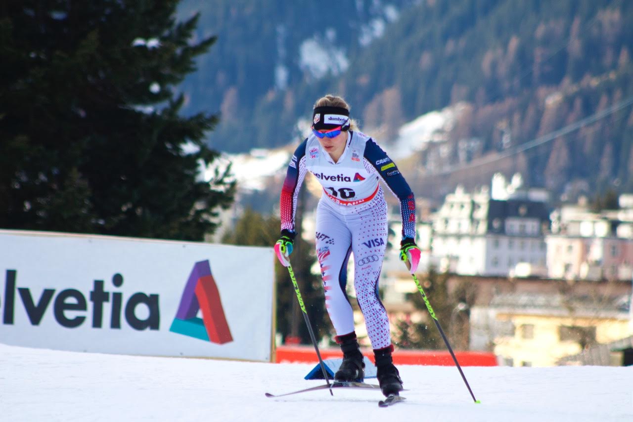 Diggins Gets Glimpse of Leader’s Chair, 11th Overall in Davos 15 k; Gregg 20th