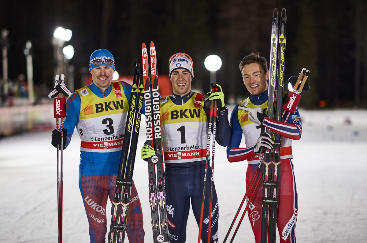 Bright Lights for Pellegrino, Sprints to Victory in Tour de Ski Stage 1