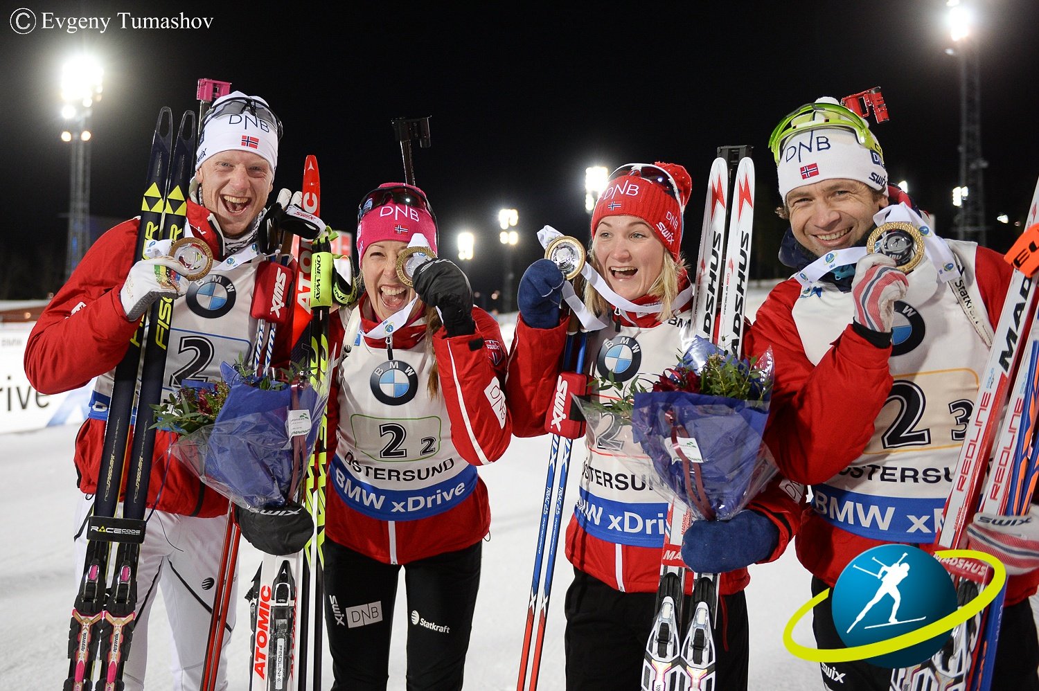 Bjørndalen Up To Old Tricks As Norway Strikes Gold in IBU Mixed Relay