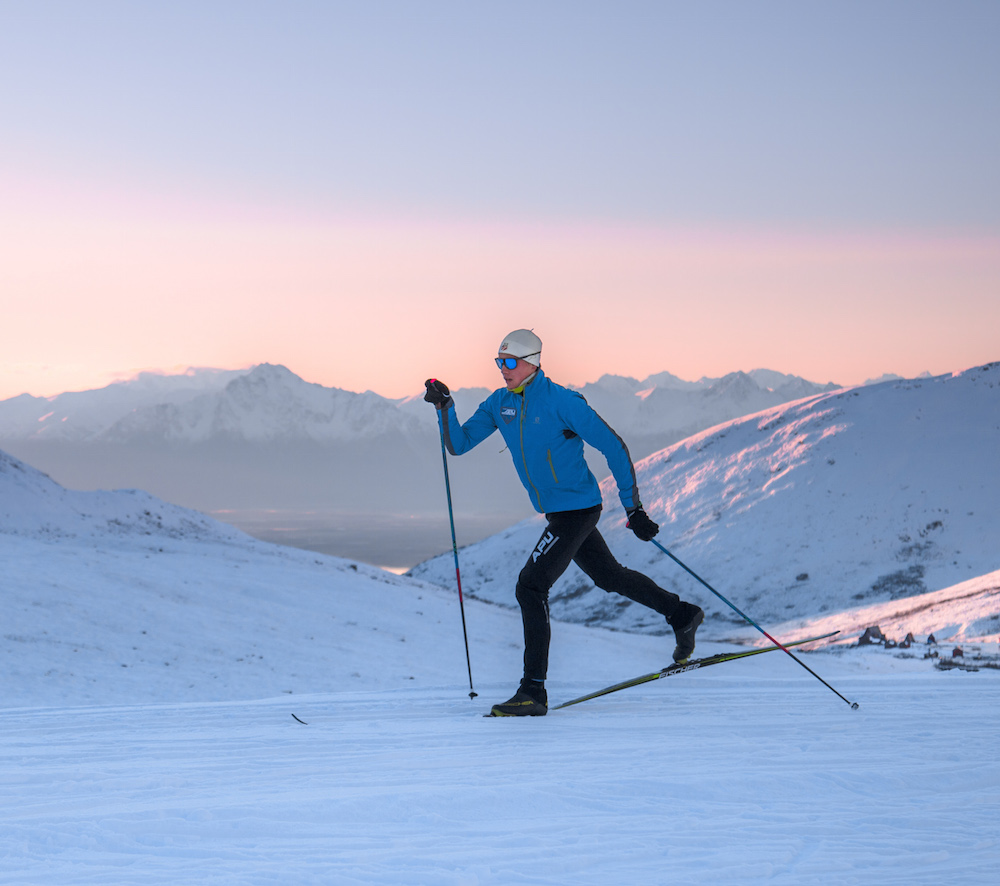Alaskans Revel in October Skiing at Hatcher Pass, Birch Hill