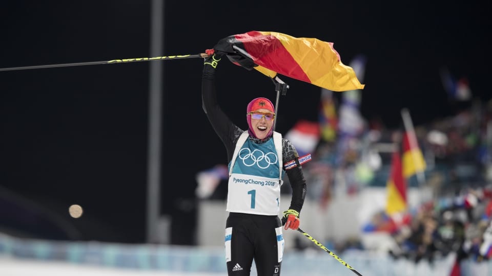 Laura Dahlmeier Running Fast