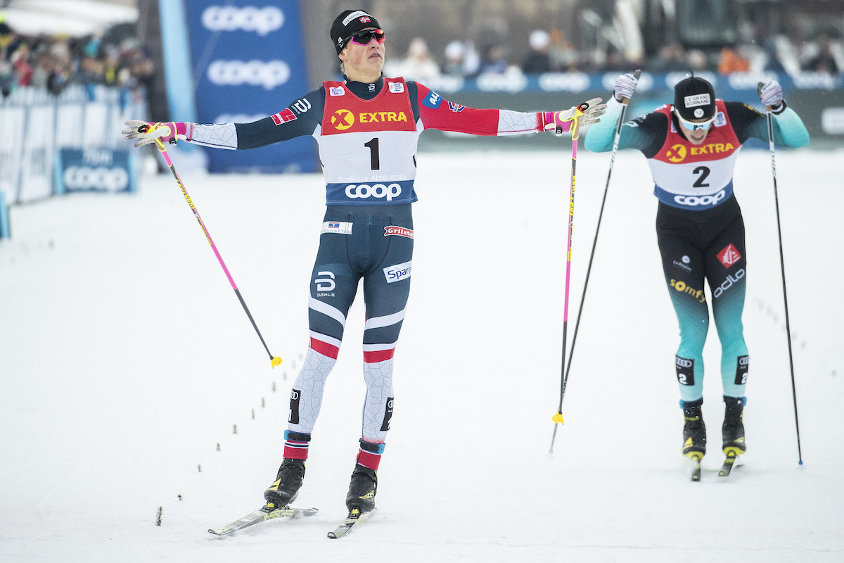 Just Getting Started, Klæbo Wins TdS Opening Sprint in Toblach; Bolger 21st (Updated)