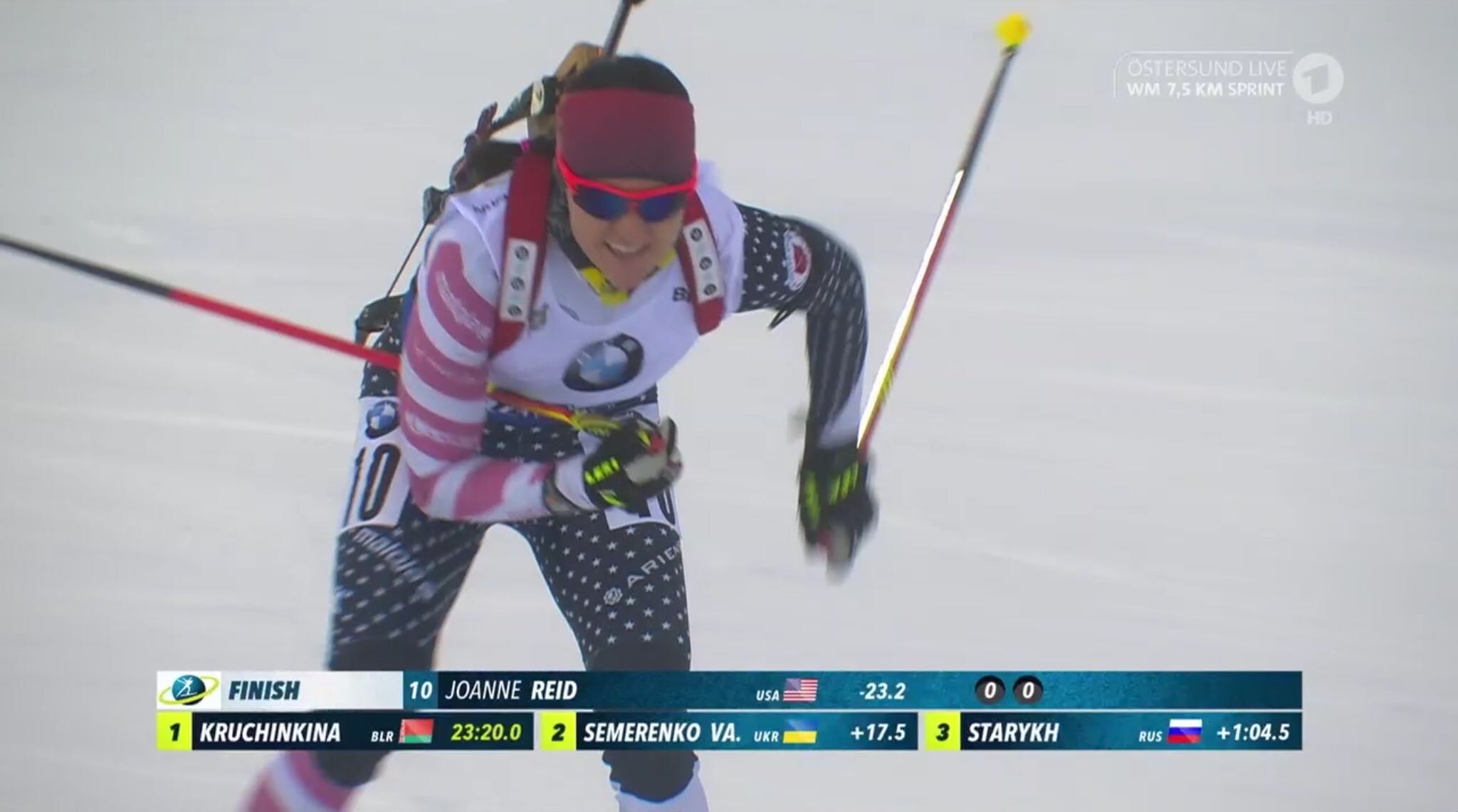 Rise and Shine for Joanne Reid in Östersund, Sweden