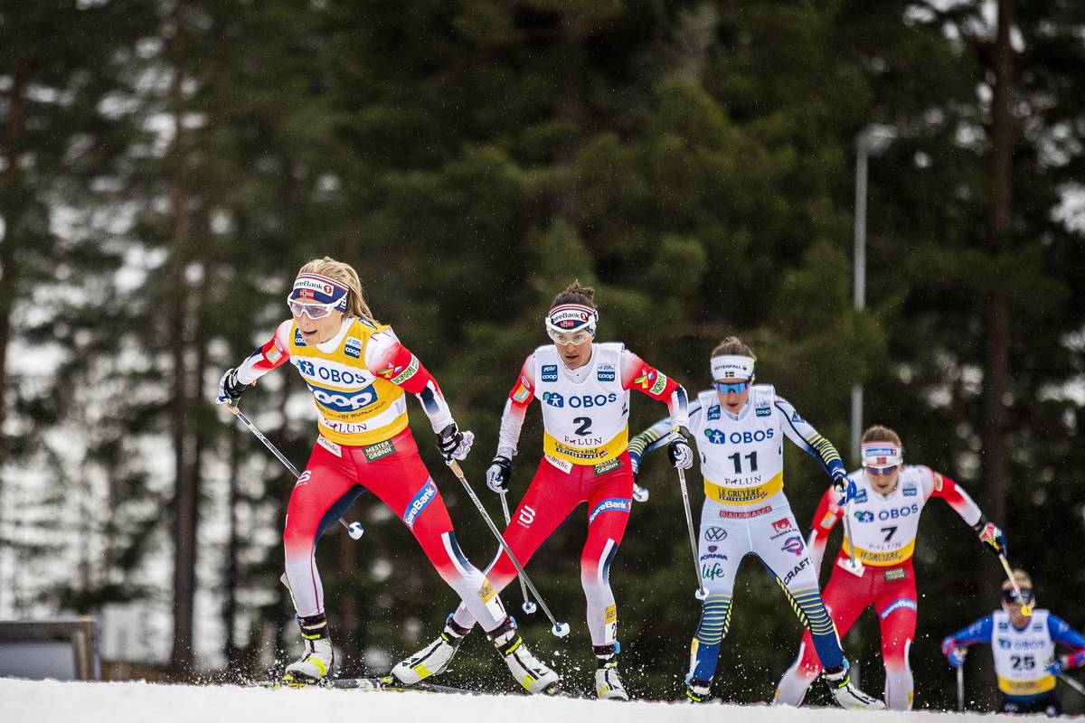 Johaug Pounces in Closing K to Win in Falun; Diggins 14th