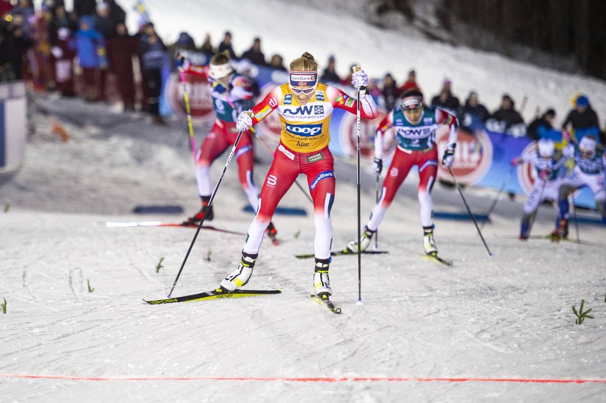 Three In A Row, Johaug Wins the Hill Sprint Showdown in Åre; Diggins 11th, Caldwell 12th