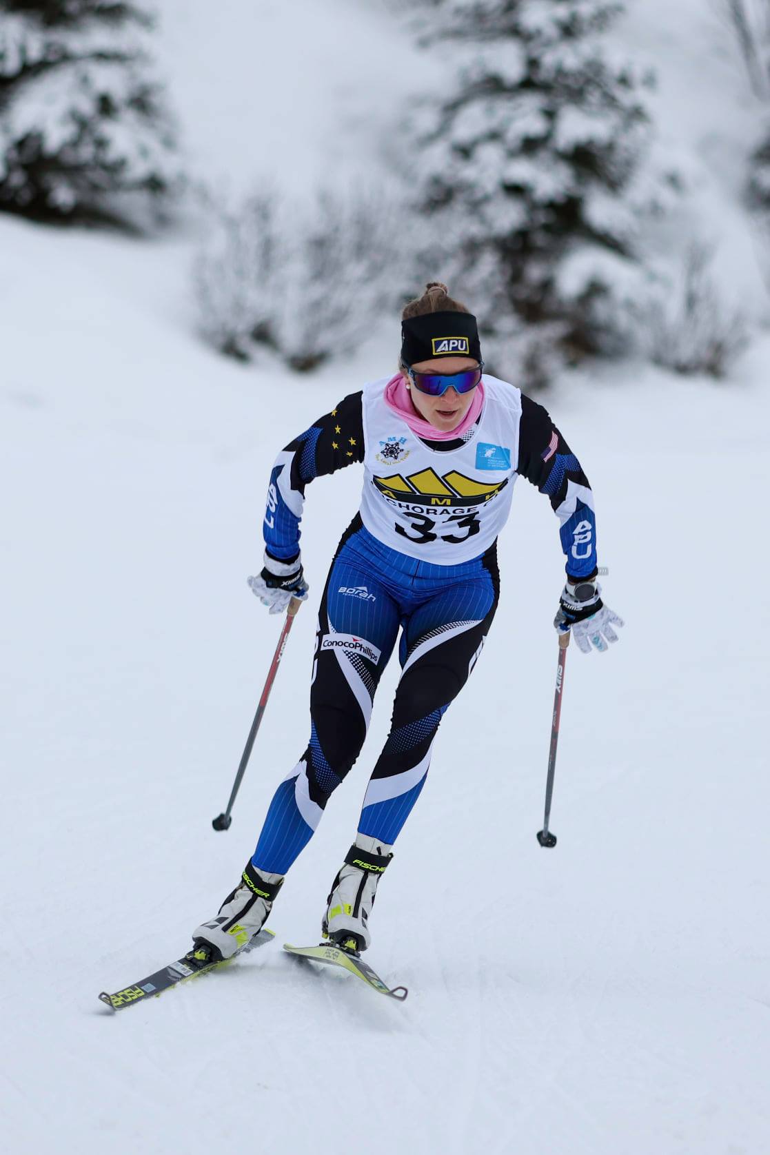 Maubet Bjornsen Repeats, Wonders Leads Men in Distance Skate in Anchorage