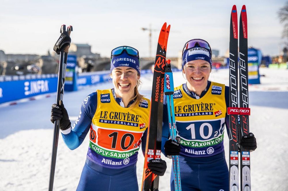 Switzerland Bests Russia at the Line in the Team Sprint; Caldwell Hamilton and Diggins 4th for USA