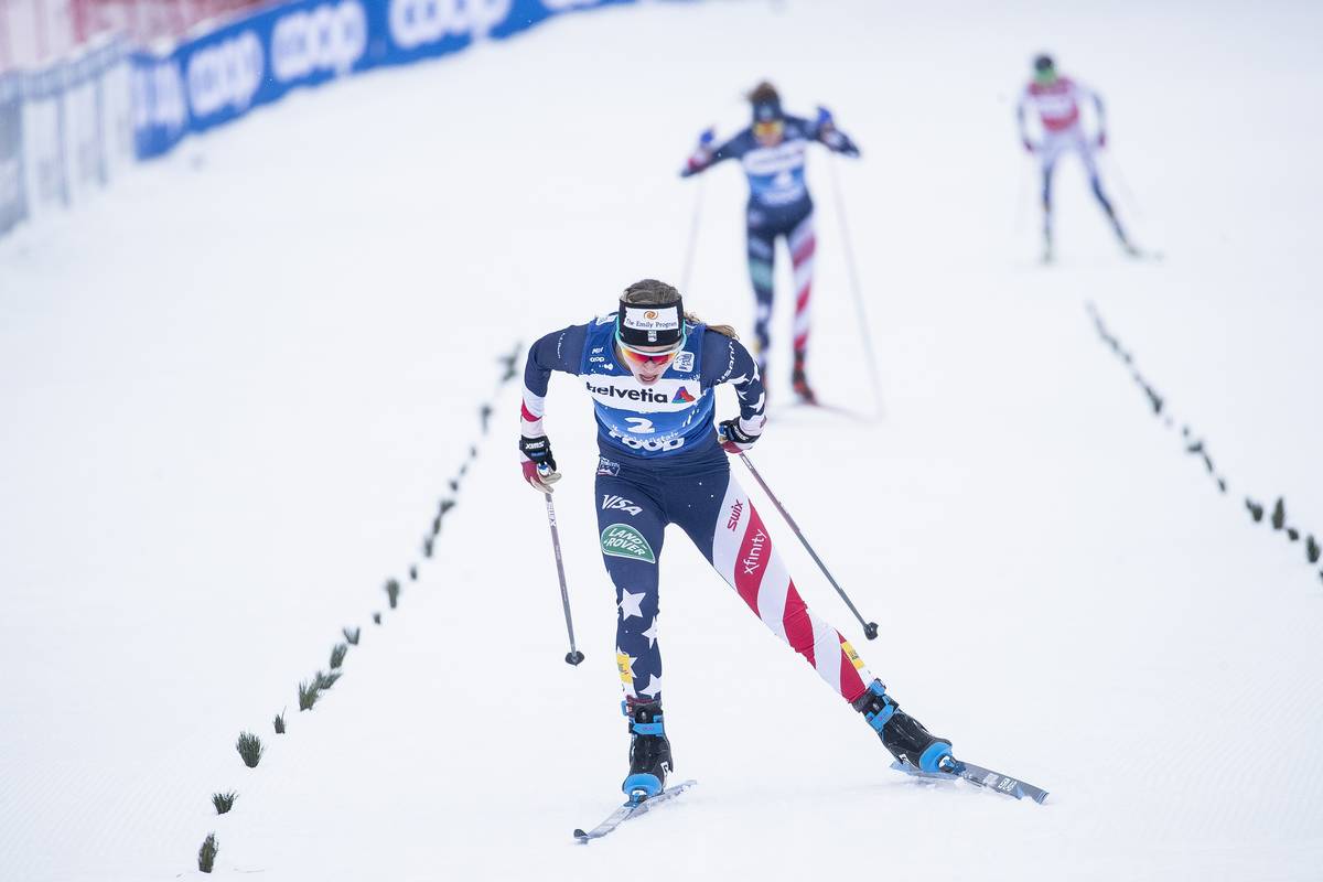 Diggins and Brennan Go 1-2 in Stage 3 of the Tour de Ski (Updated)