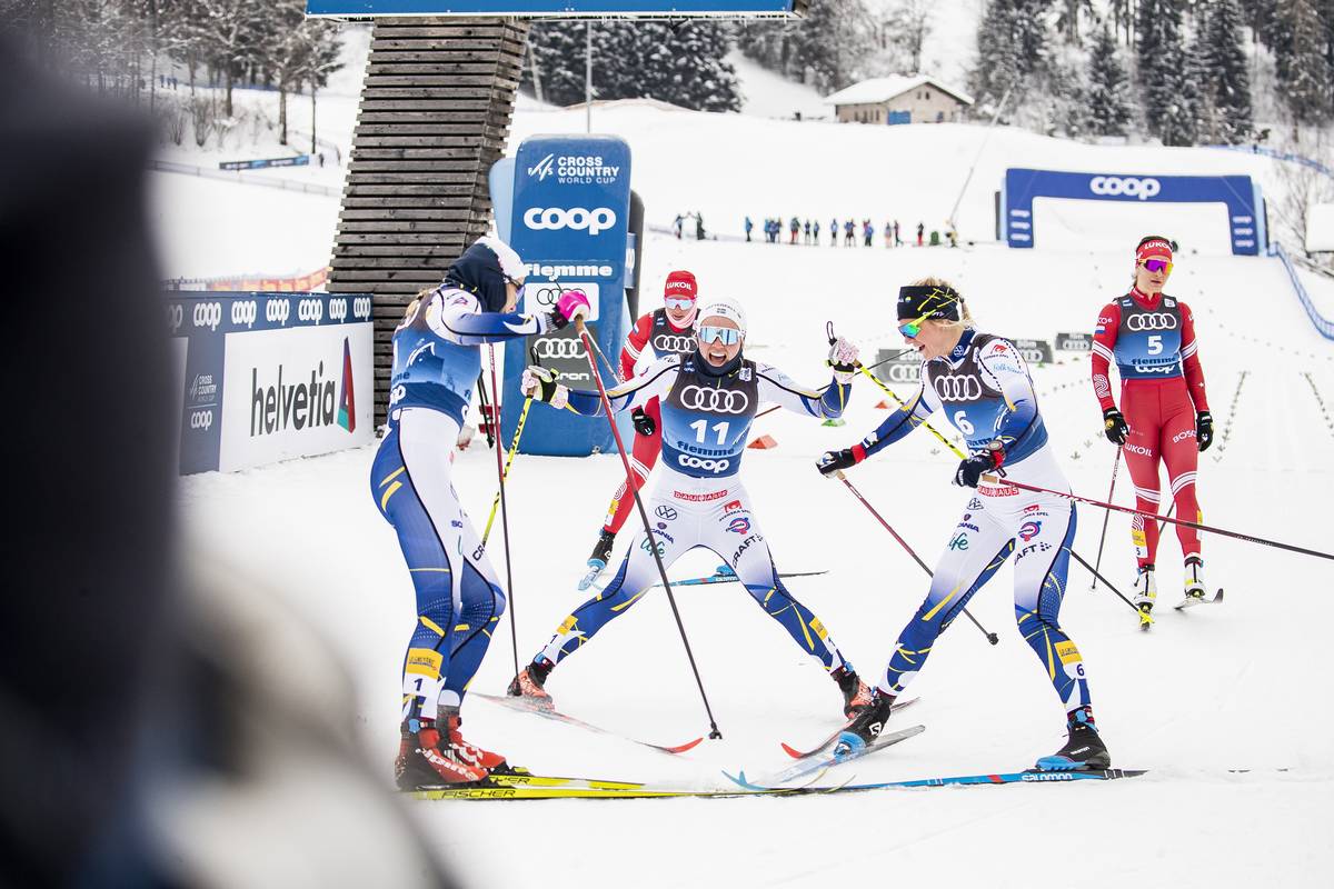 Svahn Leads Another Swedish Triple; Diggins Retains Overall Tour Lead