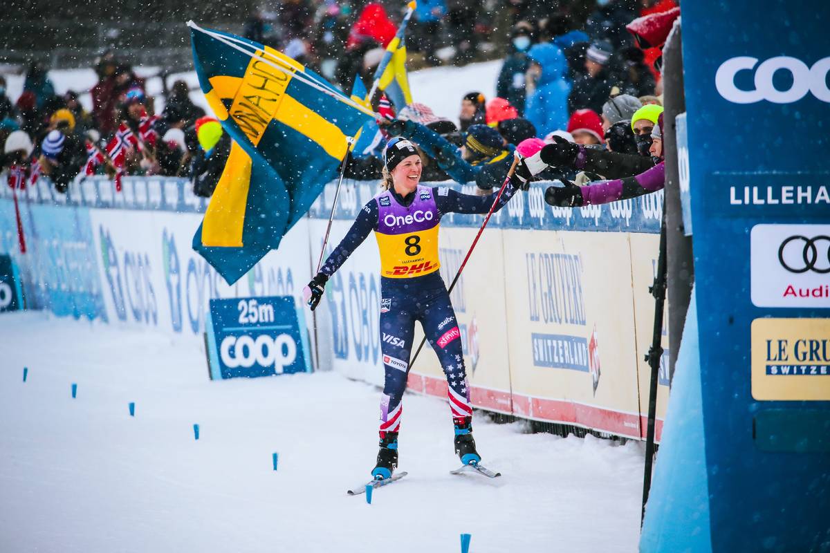 Diggins’ First Podium of the Season; Dahlqvist Wins, Americans put 2 in Finals, 4 in Heats in Lillehammer
