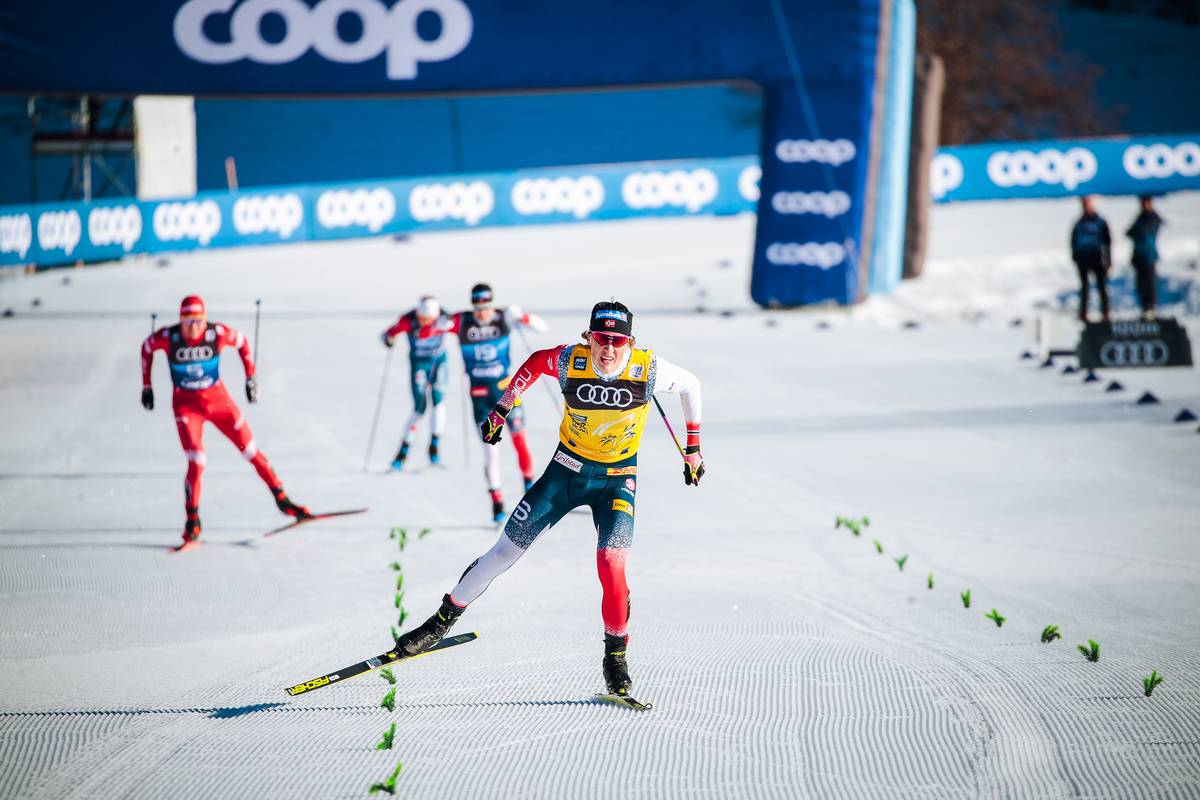 Klæbo Skates Away With the Win in TdS Stage 3 15k Mass Start Free; Schumacher 25th