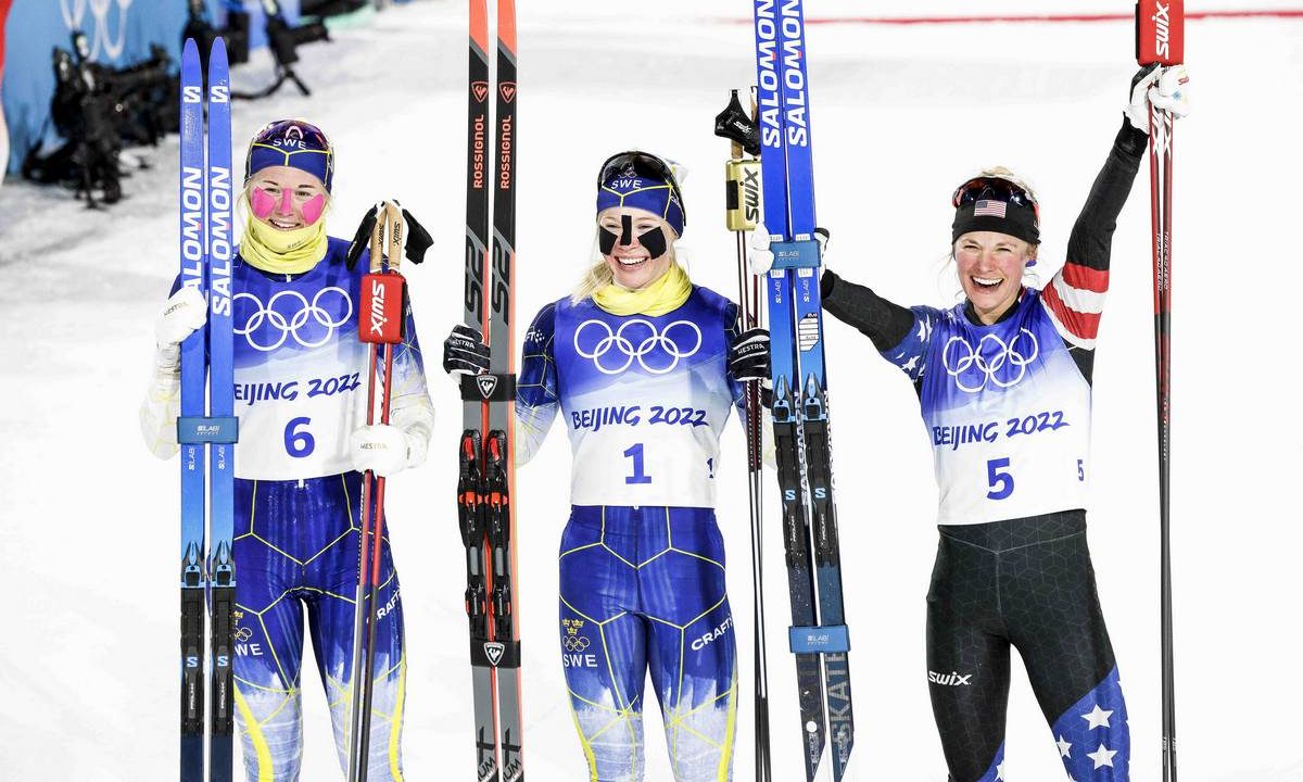 Diggins Writes History as First American Woman to Earn Individual Olympic Medal With Bronze in the Freestyle Sprint