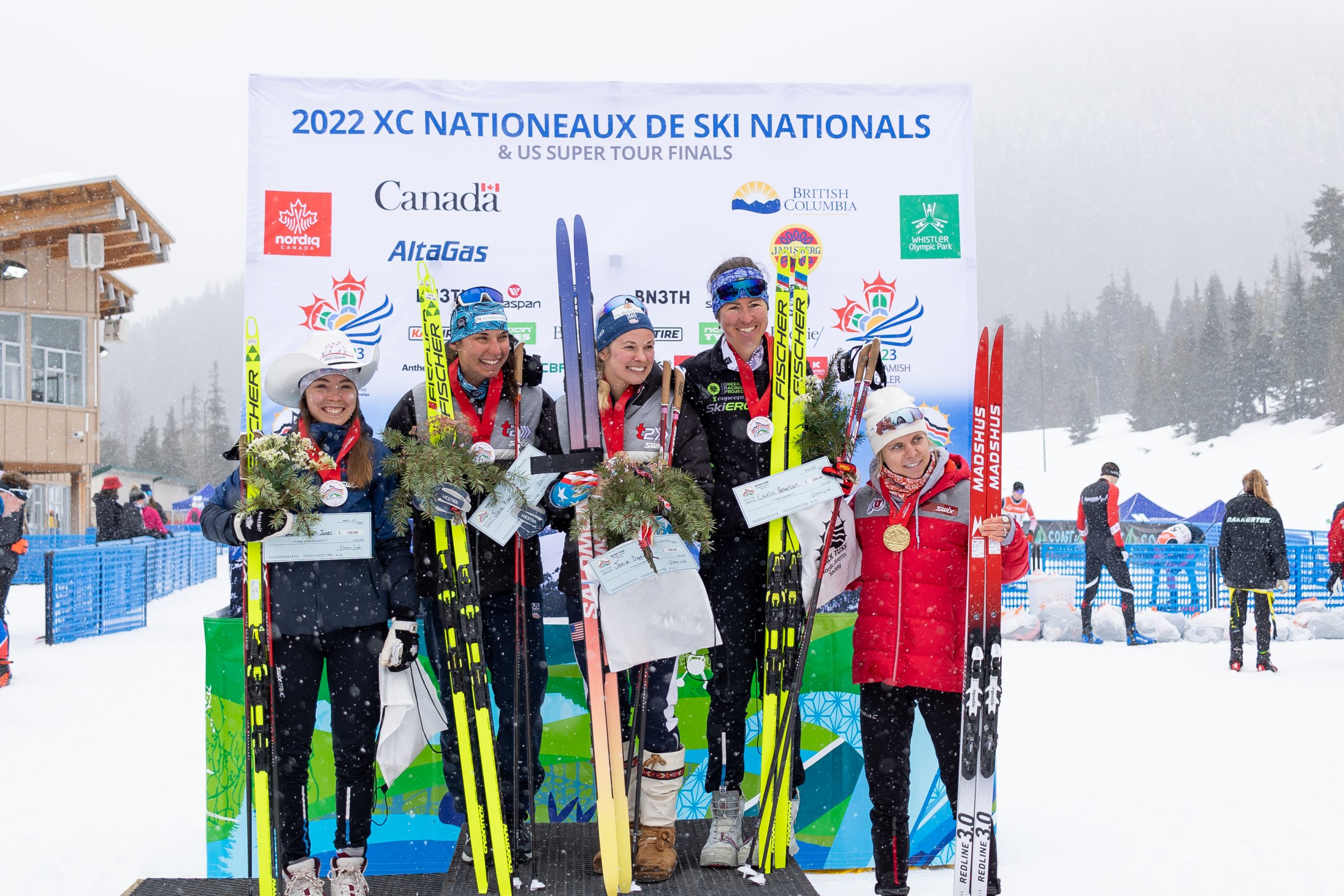 Diggins and Drolet Top 5/10 k Skate Podium to Kick Off Combined Championships in Whistler