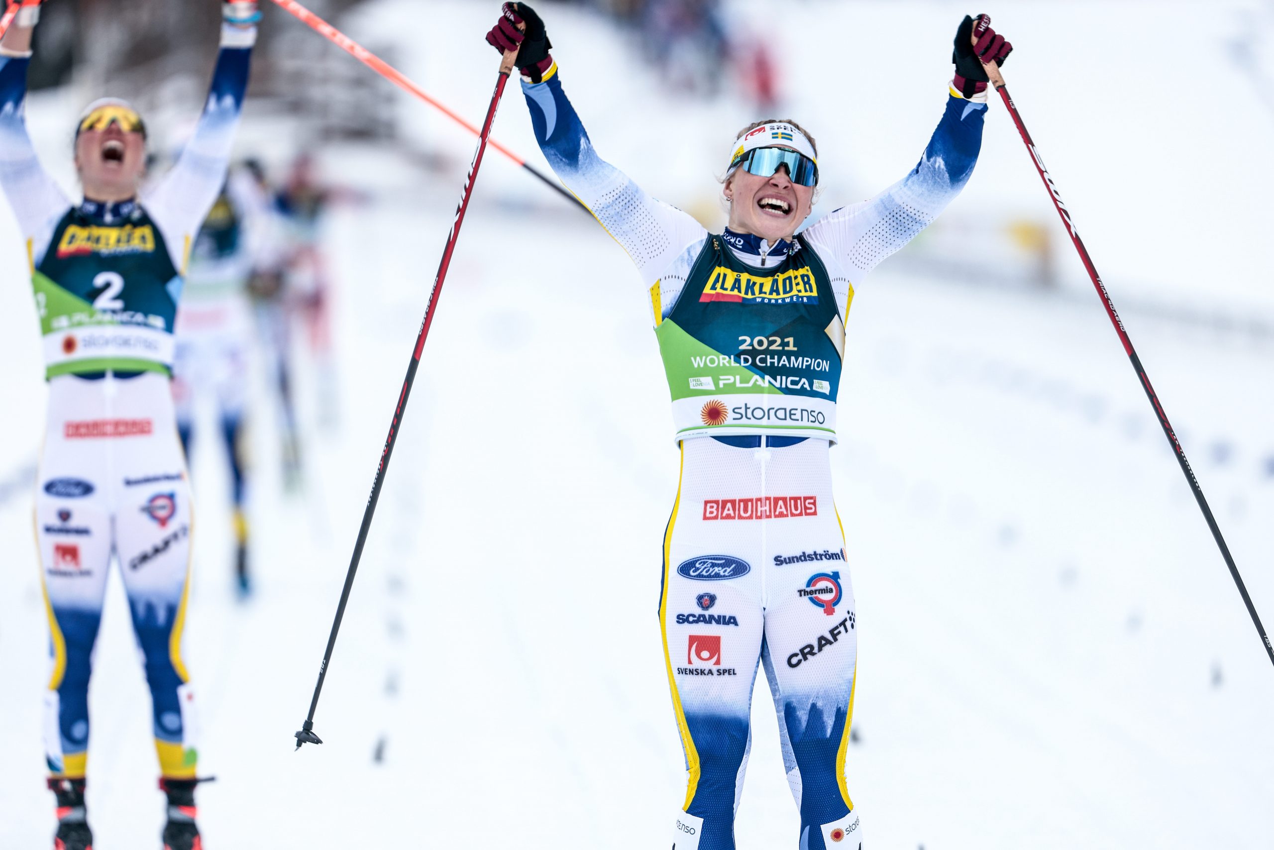 Sweden Sweeps Podium in Women’s Classic Sprint.  Brennan-Kern in Top Ten