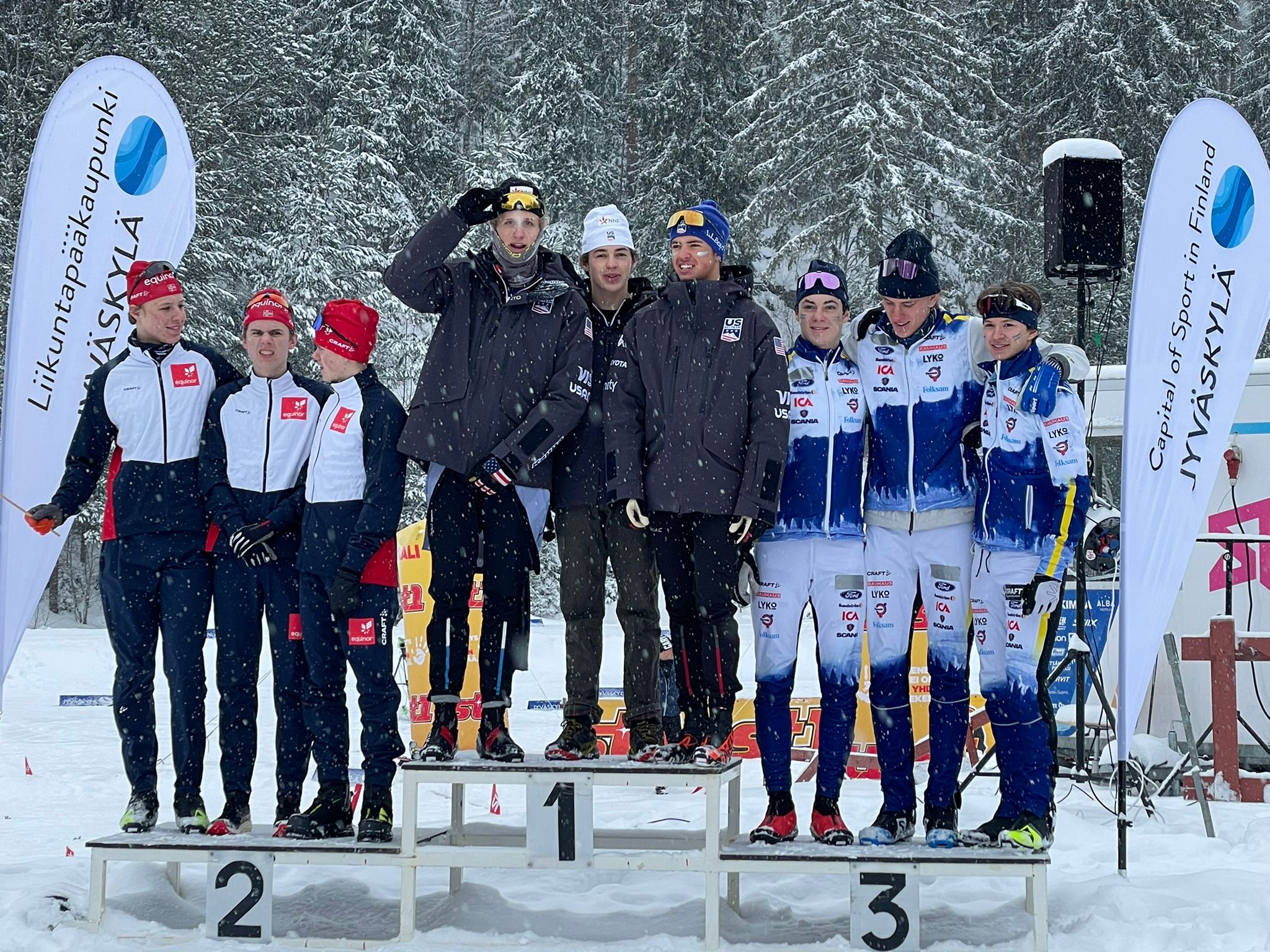 Nordic Nations’ Cup 2023: USA’s Best U18 Skiers Shine in First International Race Experience
