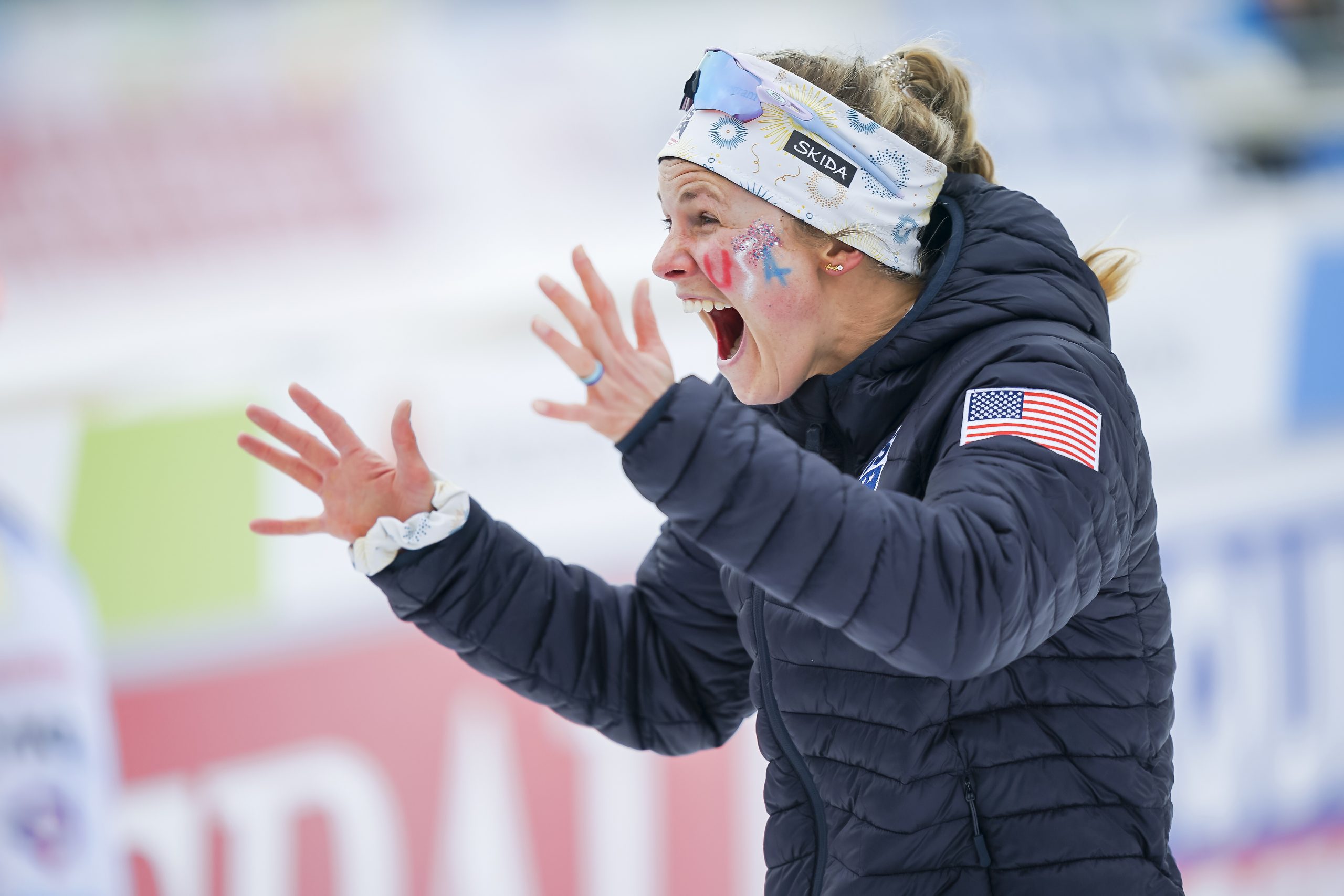Jessie Diggins won gold. Now, she and all adjacent Americans are basking in European adulation.