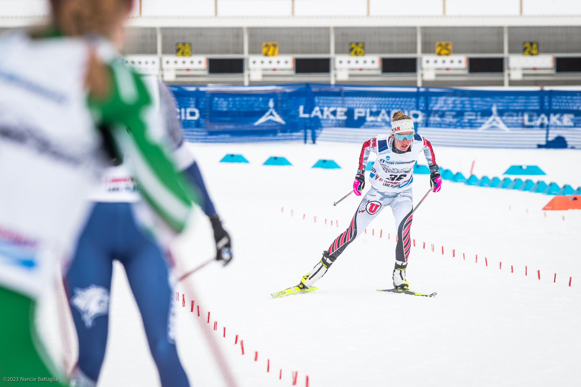 Joe Davies and Novie McCabe Win NCAA Championships in Lake Placid Freestyle Race