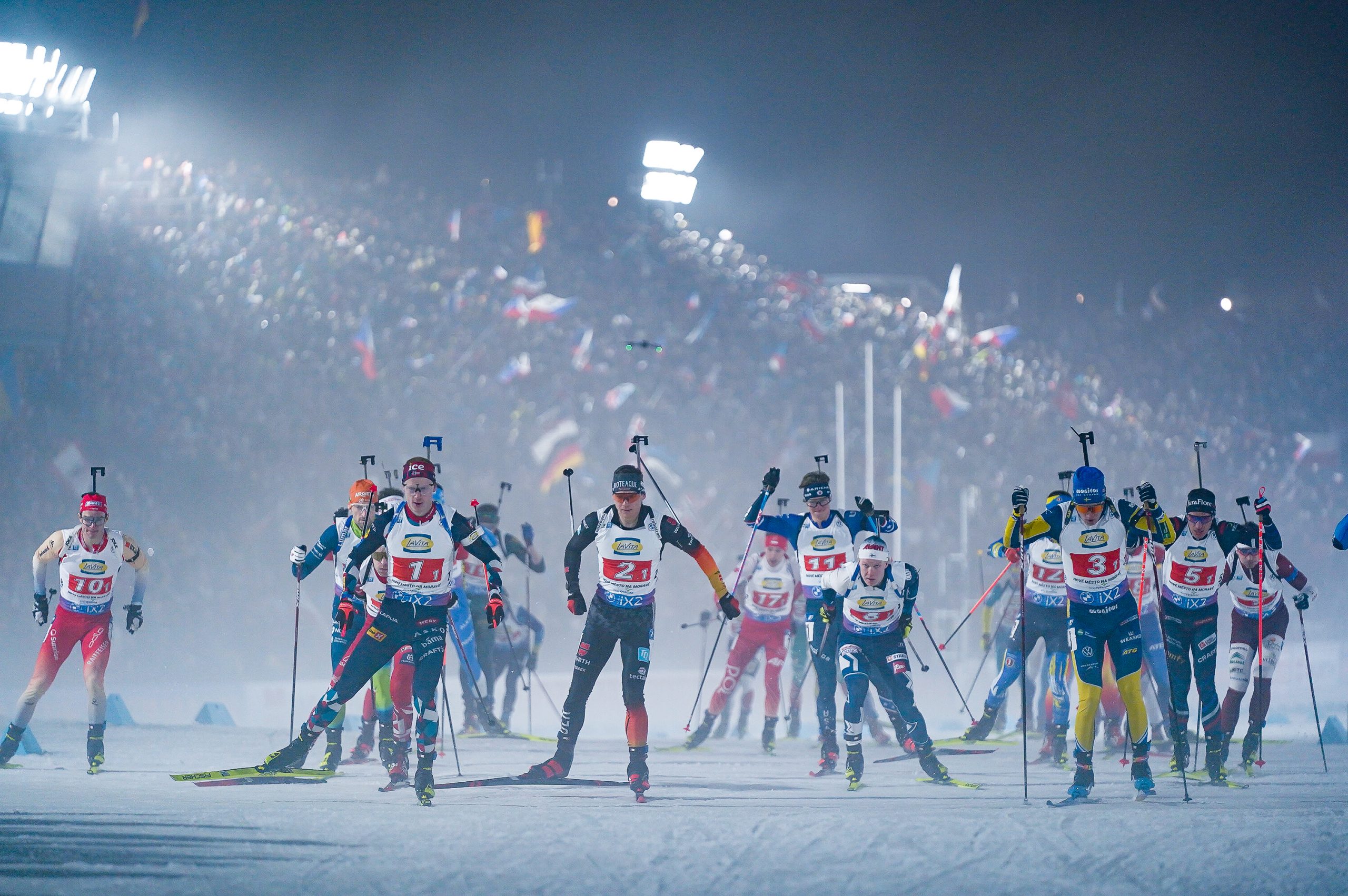 France Tops 28 Nations in Single-Mixed Relay; USA Seventh