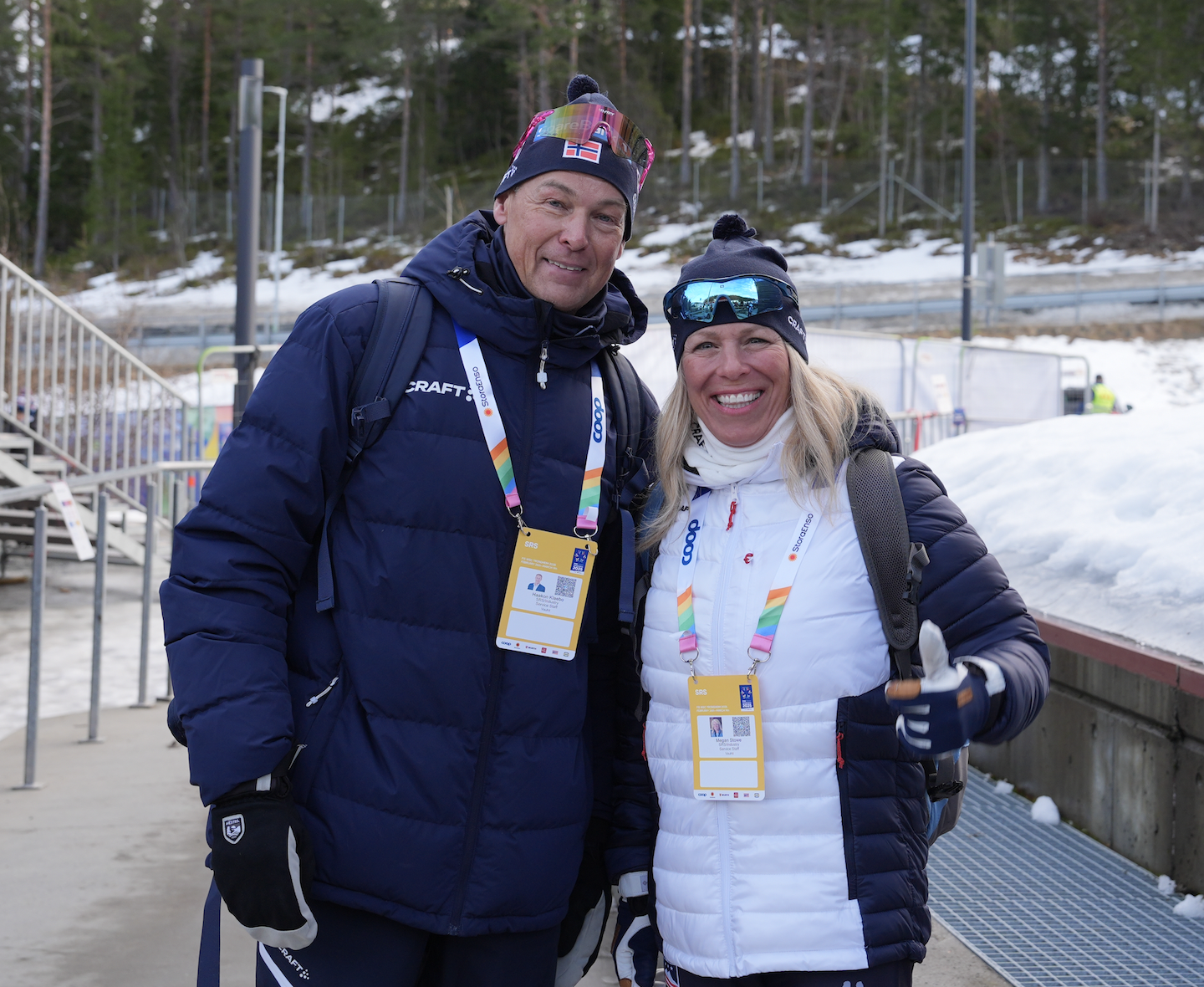 Fast Tracks: World Champs—Haakon Klæbo (father of Johannes) and Johannes’s US-based PT, Megan Rowlands Stowe