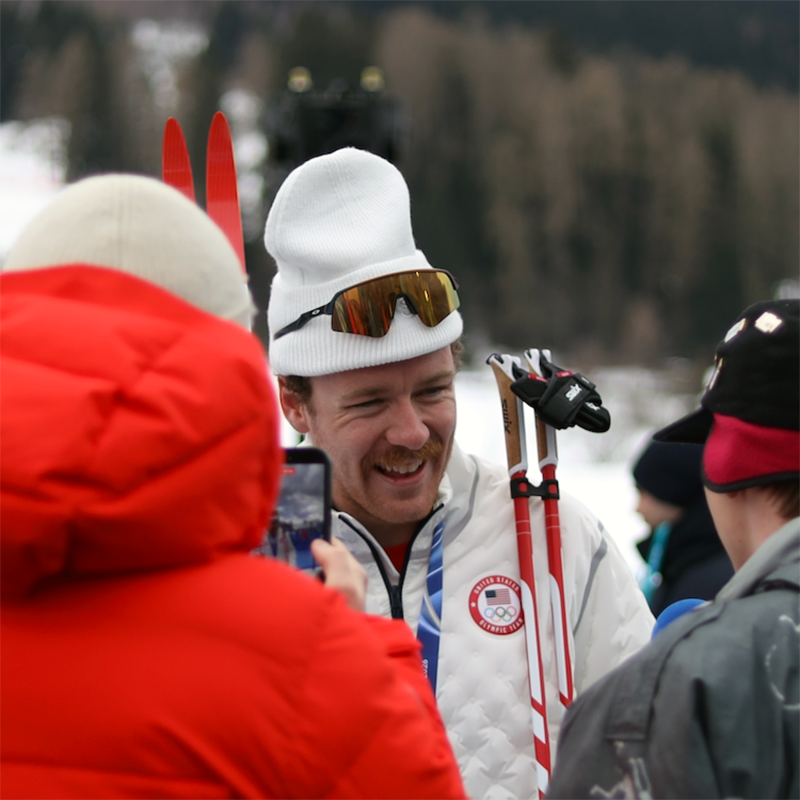 American Skier Wins Hearts Amid Political Tension